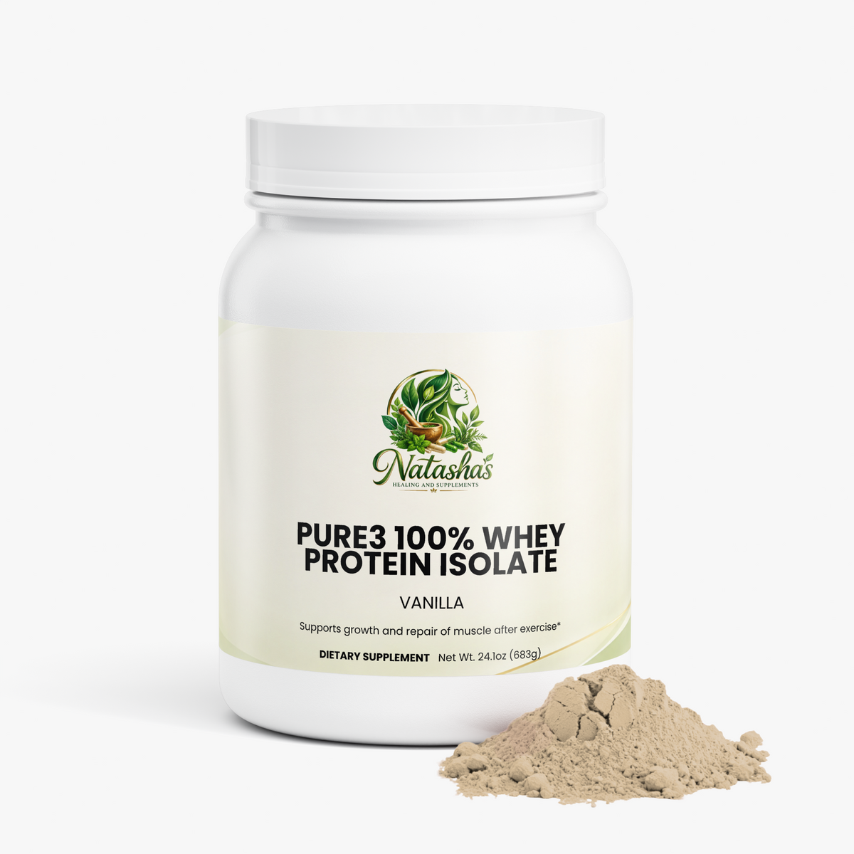 Pure3 100% Whey Protein Isolate (Vanilla)